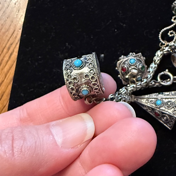 Vintage Silver Charm Bracelet - Picture 8 of 16